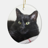 Zwarte kat ornament (Links)