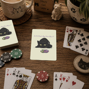 Zwarte Kat Paaseieren Jacht Vakantie Geel Pokerkaarten
