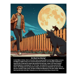 Zwarte kat perfect poster