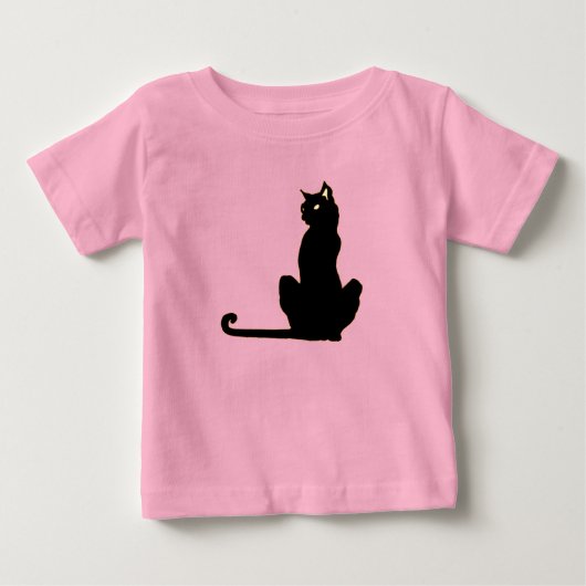 Zwarte Kat Peuter T-Shirt (Voorkant)