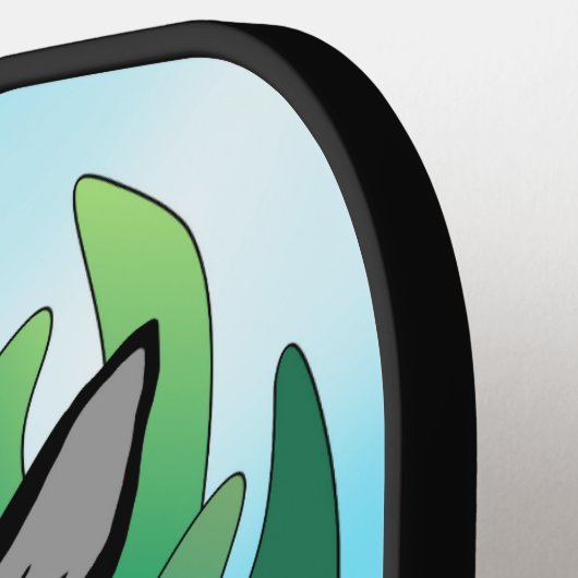 Zwarte kat pickleball paddle (Links Detail)