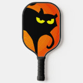 Zwarte kat pickleball paddle (Achterkant)