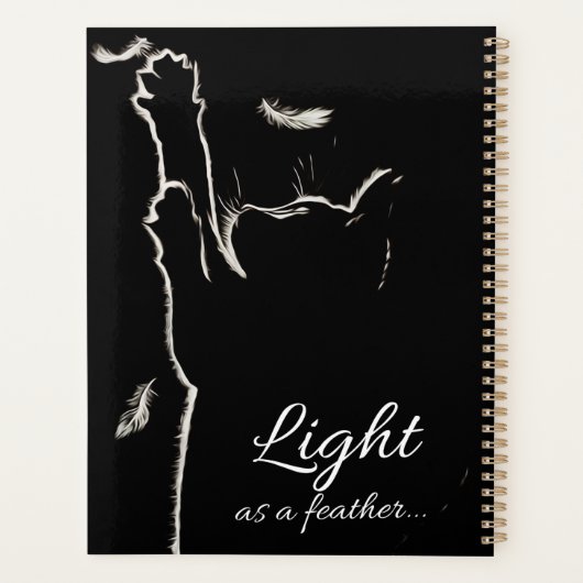 Zwarte kat planner (Achterkant)