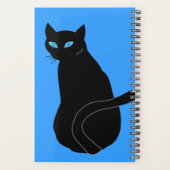 Zwarte Kat Planner Aangepaste tekst Naam Jaar / Kl (Achterkant)