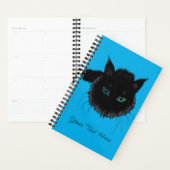 Zwarte kat Planner - Jouw tekst naam / kleuren (Display)