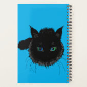 Zwarte kat Planner - Jouw tekst naam / kleuren (Achterkant)