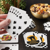 Zwarte kat pokerkaarten (Insitu)