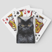 Zwarte kat pokerkaarten (Achterkant)