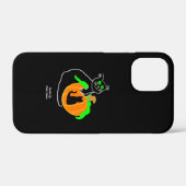 Zwarte kat pompoen Apple iPhone 12 Mini Hoesje (Achterkant (horizontaal))