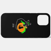 Zwarte kat pompoen Apple iPhone 12 Pro Max Hoesje (Achterkant (horizontaal))