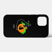 Zwarte kat pompoen Apple iPhone 13 Mini Hoesje (Achterkant (horizontaal))