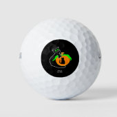 Zwarte kat pompoen golfballen (Voorkant)