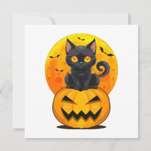 Zwarte Kat Pompoen Halloween Kostuum