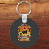 Zwarte Kat Pompoen Halloween Vector Ontwerp Sleutelhanger (Voorkant)