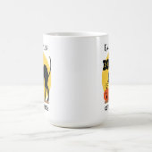 Zwarte Kat Pompoen Koffie met Boos Halloween Koffiemok (Center)