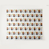 Zwarte kat & pompoen niet eng Halloween Wandkleed (Voorkant (horizontaal))