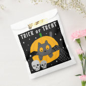 Zwarte kat pompoen schedels Trick or treat Hallowe Bedankzakje (Gezegeld)