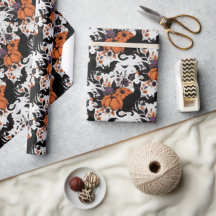 Zwarte kat pompoenen