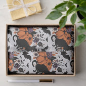 Zwarte Kat Pompoenen Tissuepapier (Geschenk)