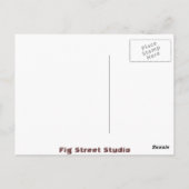 Zwarte kat, Pontchatoula Aardbeien Briefkaart (Achterkant)