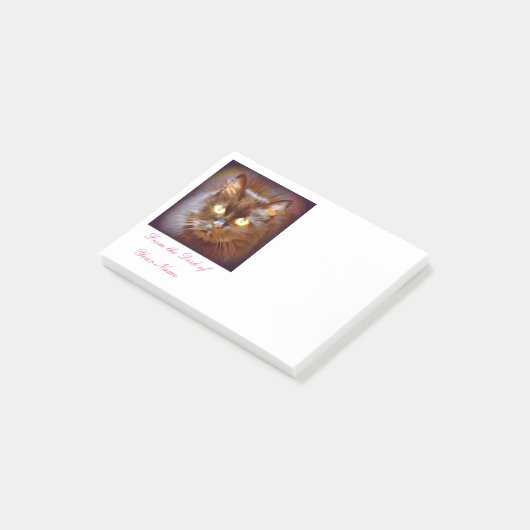 zwarte kat post-it® notes (Schuin)