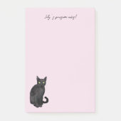 Zwarte kat post-it® notes (Voorkant)