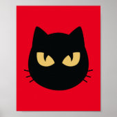 Zwarte kat poster (Voorkant)