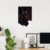 Zwarte kat poster (Thuiskantoor)