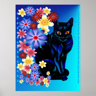 Zwarte Kat Poster