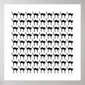 Zwarte kat poster (Voorkant)