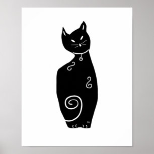 Zwarte Kat Poster