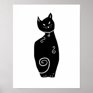 Zwarte Kat Poster