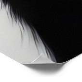 Zwarte kat poster (Hoek)