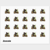 Zwarte Kat Potion Maker Heks Sticker (Vel)