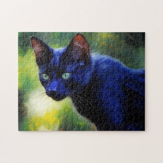 Zwarte Kat Puzzel (Horizontaal)