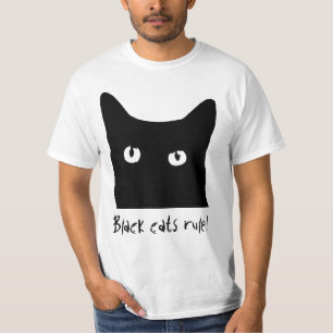 Zwarte kat regel! t-shirt