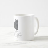 Zwarte-kat regenboogbrug koffiemok (Voorkant rechts)