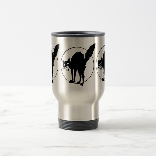Zwarte kat reisbeker (Center)
