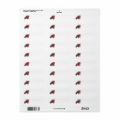 Zwarte Kat Retouradreslabels Etiket (Full Sheet)