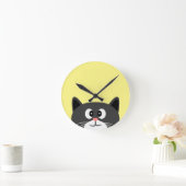 zwarte kat ronde klok (Huis)