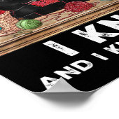 Zwarte kat Rood Boek Knit Schrijver Reader Boekhou Poster (Hoek)