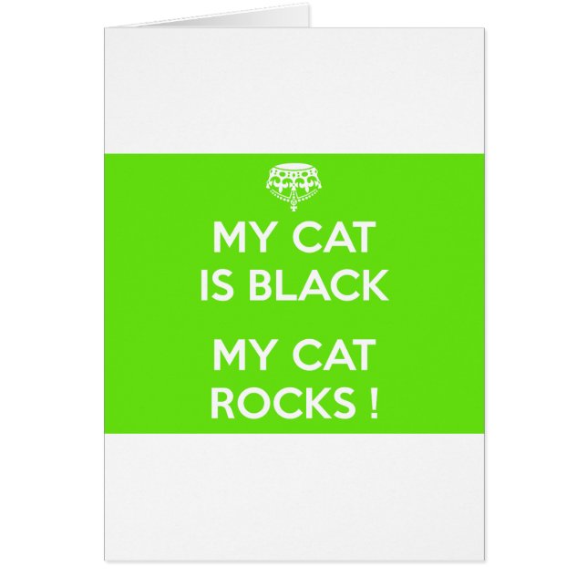 Zwarte kat rotsen (Voorkant)