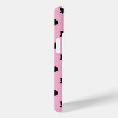 Zwarte kat (roze) Case-Mate iPhone case (Achterkant / Rechts)