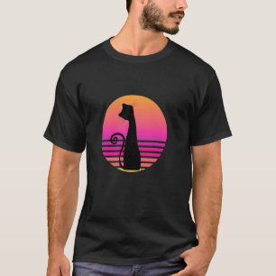 Zwarte Kat Roze Circulo Kattenliefhebbers T-shirt