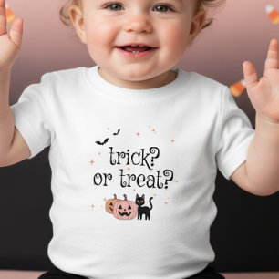 Zwarte Kat Roze Pompoen Trick Treat ID1325
