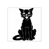  zwarte kat rubberstempel (Afrduk)