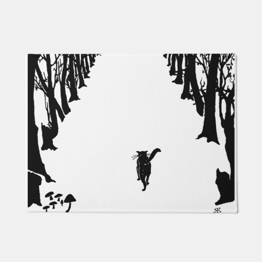 Zwarte kat, Rudyard Kipling Deurmat (Voorkant)