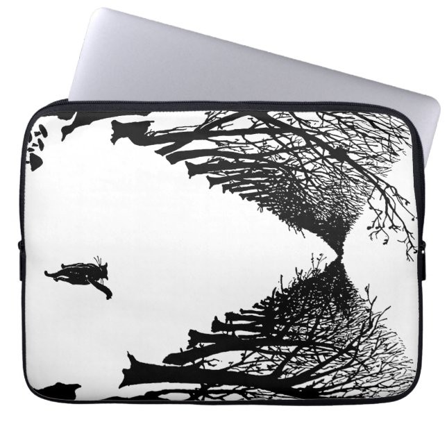 Zwarte kat, Rudyard Kipling Laptop Sleeve (Voorkant)