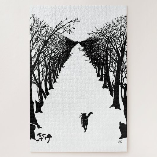 Zwarte kat, Rudyard Kipling Legpuzzel (Verticaal)