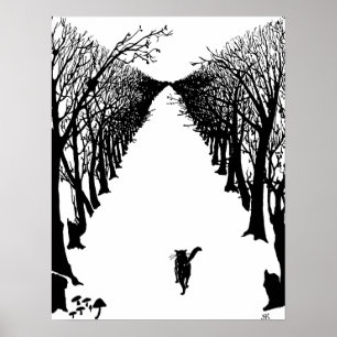 Zwarte kat, Rudyard Kipling Poster